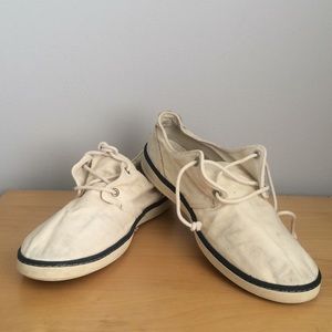 Timberland Men Sandbridge Off-white Cotton Shoes